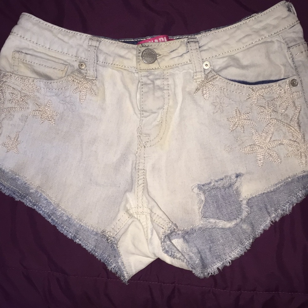 Light Wash Sexy Distressed Shorts